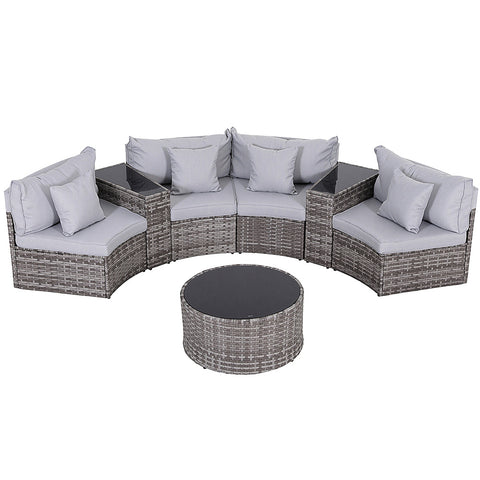 Gardeon 7-Piece 4 Seater Outdoor Rattan Sofa Set – Patio & Garden Lounge