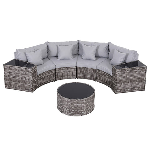 Gardeon 7-Piece 4 Seater Outdoor Rattan Sofa Set – Patio & Garden Lounge