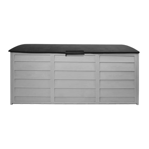 Gardeon Outdoor Storage Box 290L Lockable Organiser Garden Deck Shed Tool Black Chez Guru