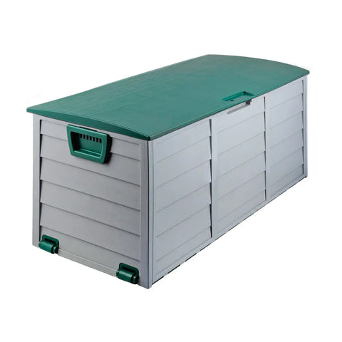 Gardeon Outdoor Storage Box 290L Lockable Organiser Garden Deck Shed Tool Green Chez Guru