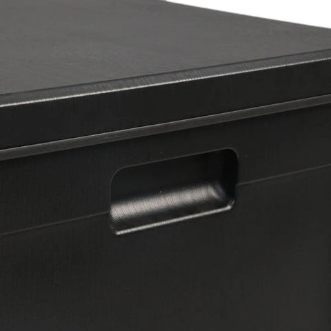 Gardeon Outdoor Storage Box 80L Container Lockable Garden Toy Tool Shed Black Chez Guru