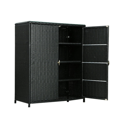Gardeon Outdoor Storage Cabinet Box Garage Wicker Shelf Chest Garden Shed Tools Chez Guru