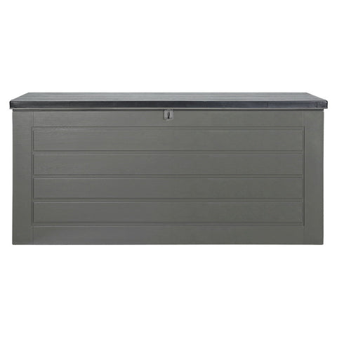 Gardeon Outdoor Storage Box 680L Container Lockable Garden Bench Tool Shed Black Chez Guru