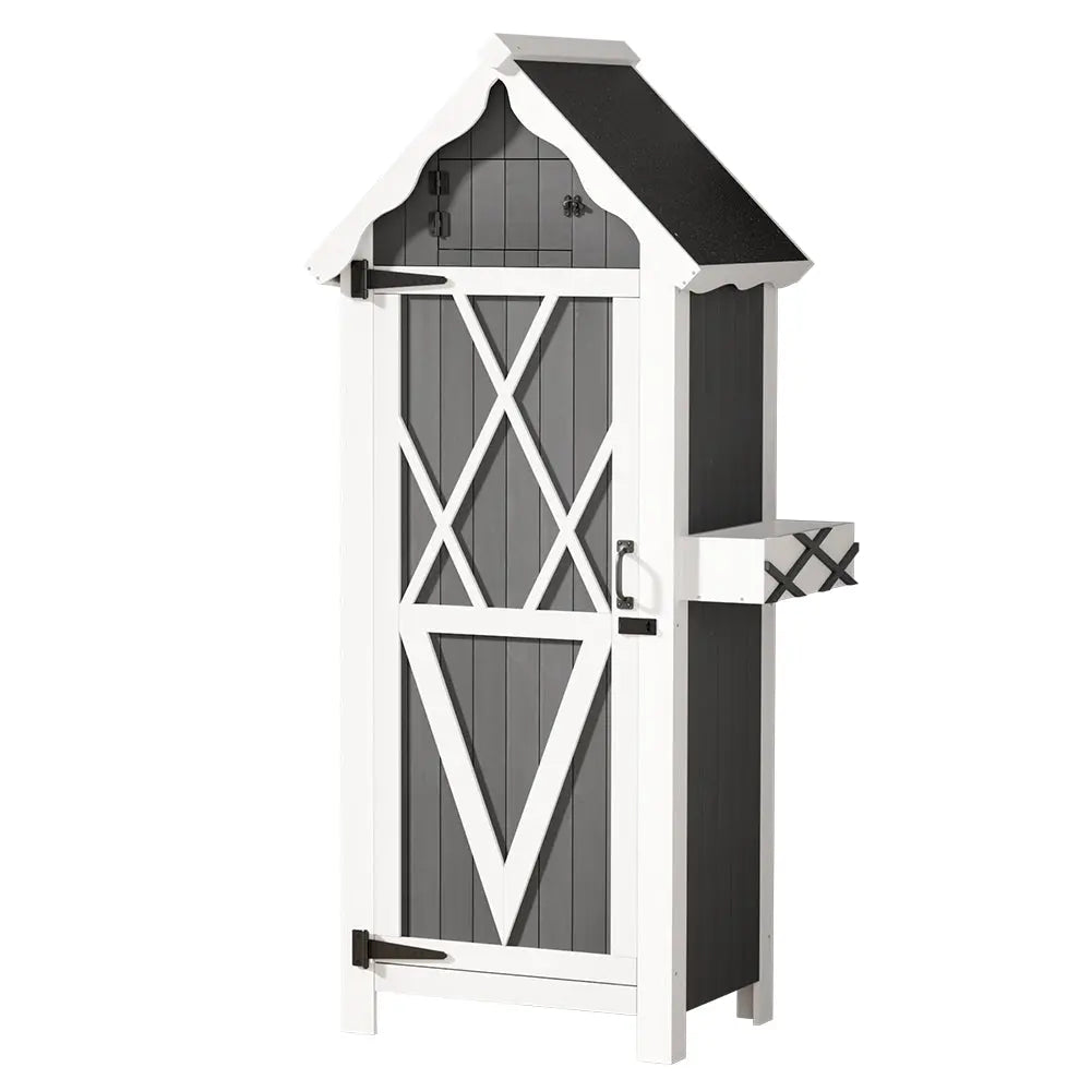 Gardeon Outdoor Storage Cabinet Shed Box Wooden Shelf Chest Garden Furniture Chez Guru