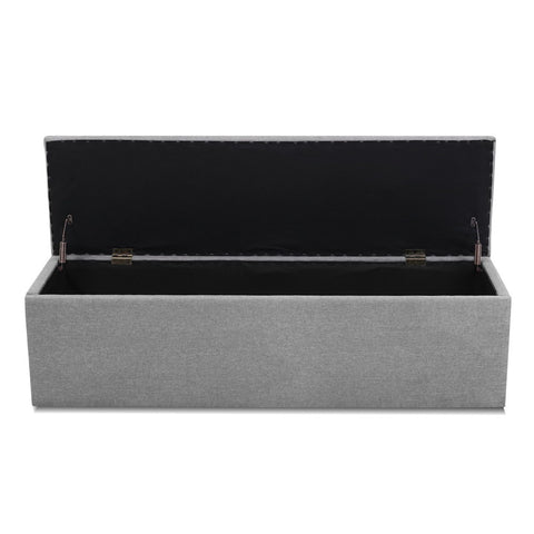 Artiss Storage Ottoman Blanket Box 140cm Linen Grey