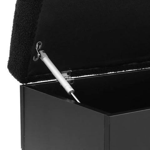 Artiss Storage Ottoman Blanket Box 110cm Boucle Shelf - Chez Guru