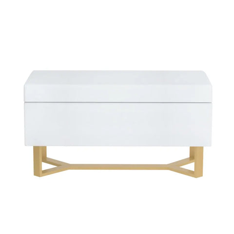 Artiss Storage Ottoman Blanket Box Criss-cross Linen White - Chez Guru