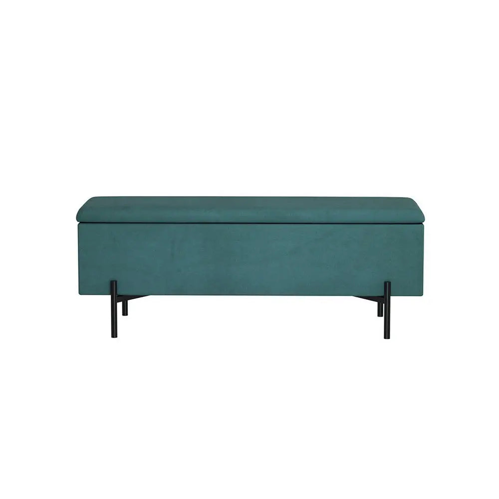 Artiss Storage Ottoman Blanket Box 140cm Velvet Green - Chez Guru