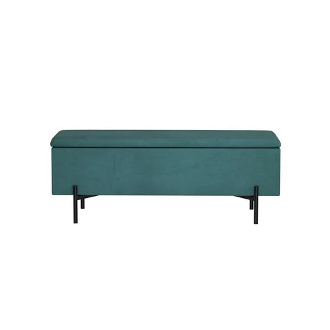 Artiss Storage Ottoman Blanket Box 140cm Velvet Green - Chez Guru