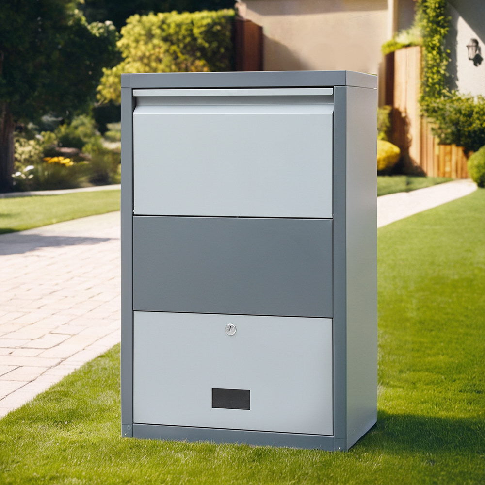 Gardeon Parcel Letterbox Drop Box Package Grey Chez Guru
