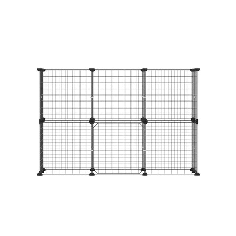 i.Pet Pet Dog Playpen Enclosure Cage 20 Panel Puppy Fence Play Pen Foldable Metal