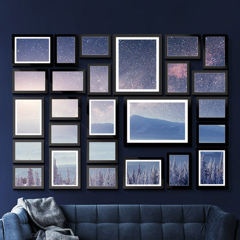 Artiss Photo Frames Art Holder 26PCS 8x10" 5x7" 4x6" 3.5x5" Black Chez Guru