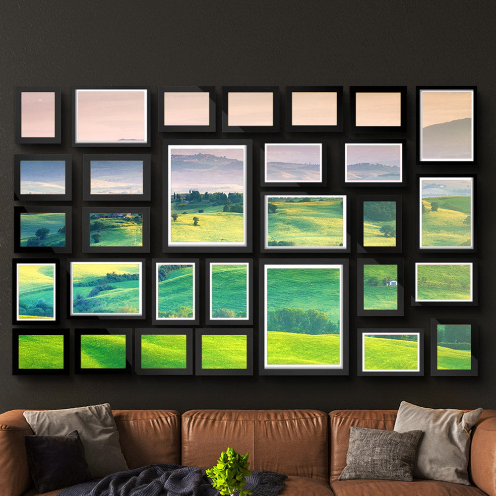 Artiss Photo Frames Art Holder 30PCS 8x10" 5x7" 4x6" 3.5x5" Black Chez Guru