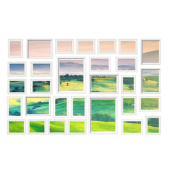 Artiss Photo Frames Art Holder 30PCS 8x10" 5x7" 4x6" 3.5x5" White Chez Guru