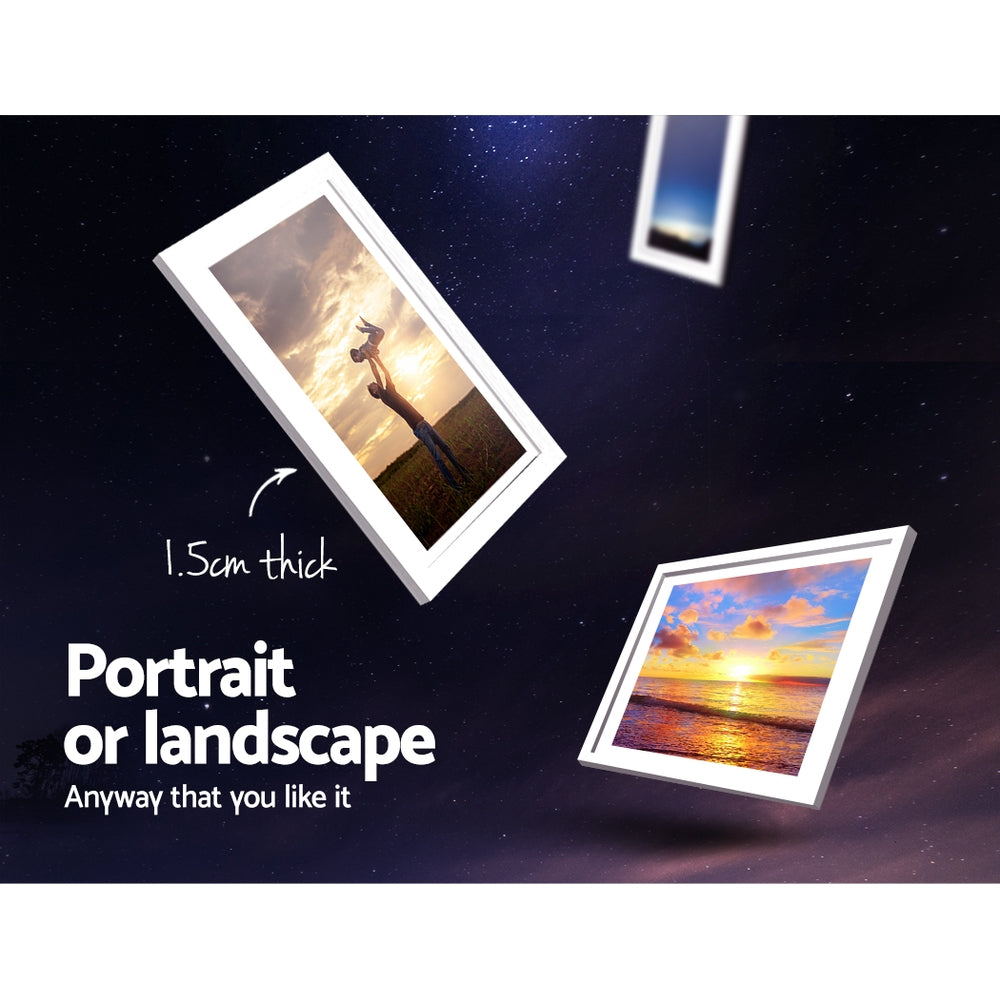 Artiss Photo Frames Art Holder 30PCS 8x10" 5x7" 4x6" 3.5x5" White Chez Guru