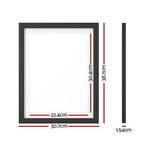 Artiss Photo Frame 3PCS Set Black Chez Guru