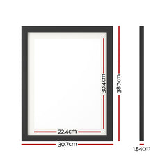Artiss Photo Frame 3PCS Set Black Chez Guru