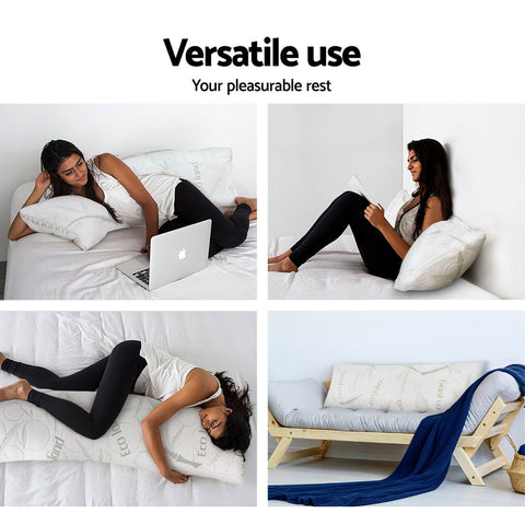Giselle Bedding Body Support Pillow Bamboo Cover Chez Guru