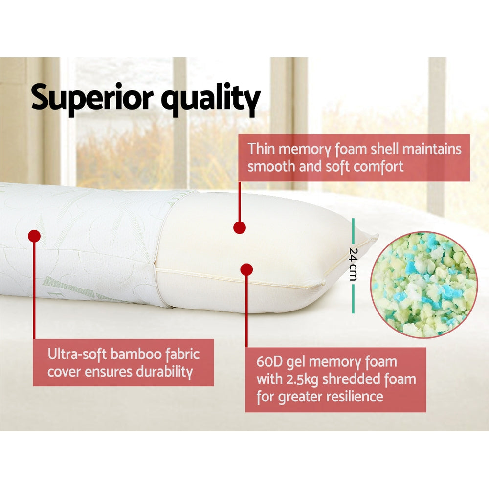 Giselle Bedding Body Support Pillow Bamboo Cover Chez Guru