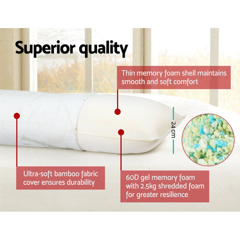 Giselle Bedding Body Support Pillow Bamboo Cover Chez Guru