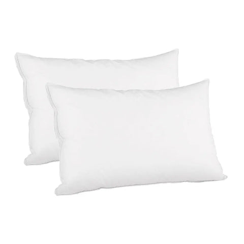 Giselle Bedding Goose Feather Down Pillow Luxury Twin Pack Chez Guru