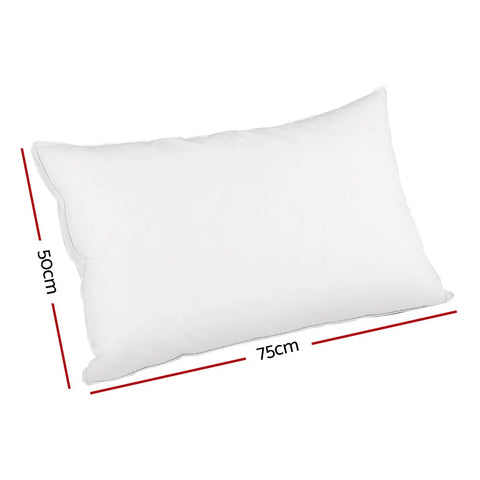 Giselle Bedding Goose Feather Down Pillow Luxury Twin Pack Chez Guru