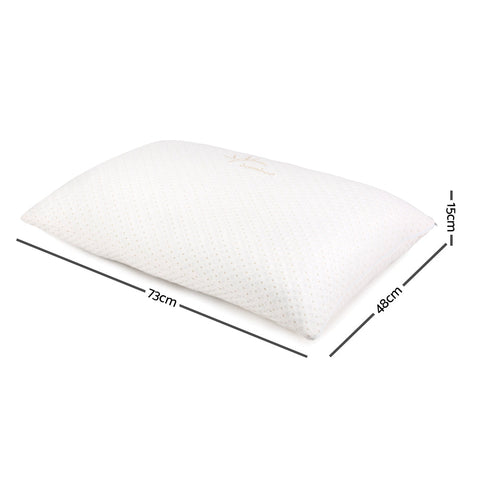 Giselle Bedding Memory Foam Pillow Bamboo Cover Twin Pack Chez Guru