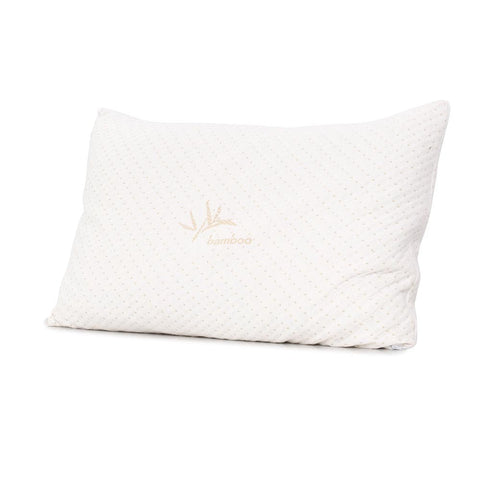 Giselle Bedding Memory Foam Pillow Bamboo Cover Twin Pack Chez Guru