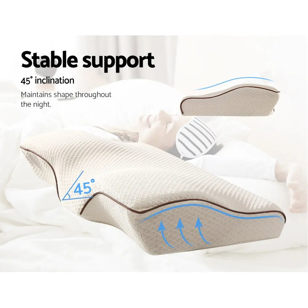Giselle Bedding Memory Foam Contour Pillow Chez Guru