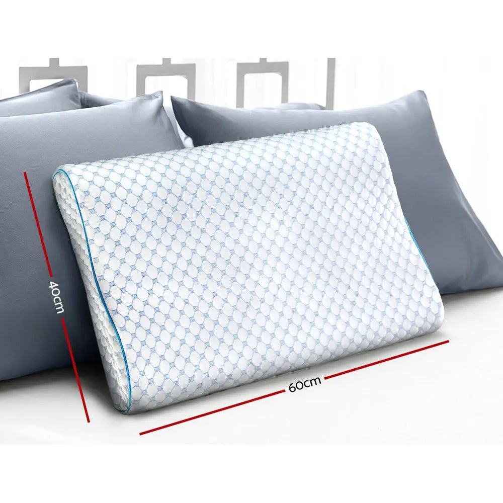 Giselle Bedding Memory Foam Contour Pillow Cool Gel Chez Guru