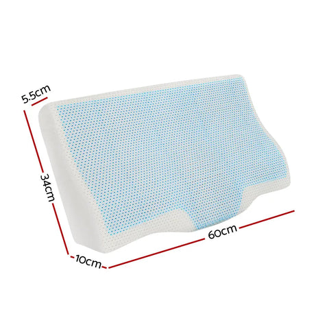 Giselle Bedding Memory Foam Contour Pillow Cool Gel Bamboo Cover Chez Guru