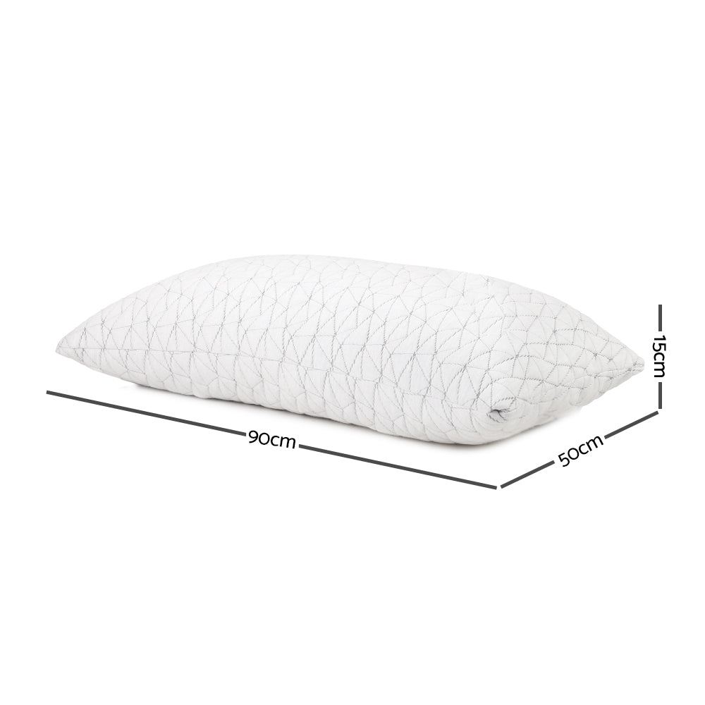 Giselle Bedding Memory Foam Pillow King Size Twin Pack Chez Guru