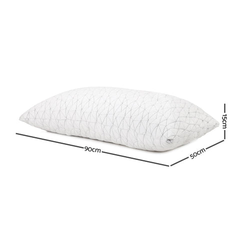 Giselle Bedding Memory Foam Pillow King Size Twin Pack Chez Guru
