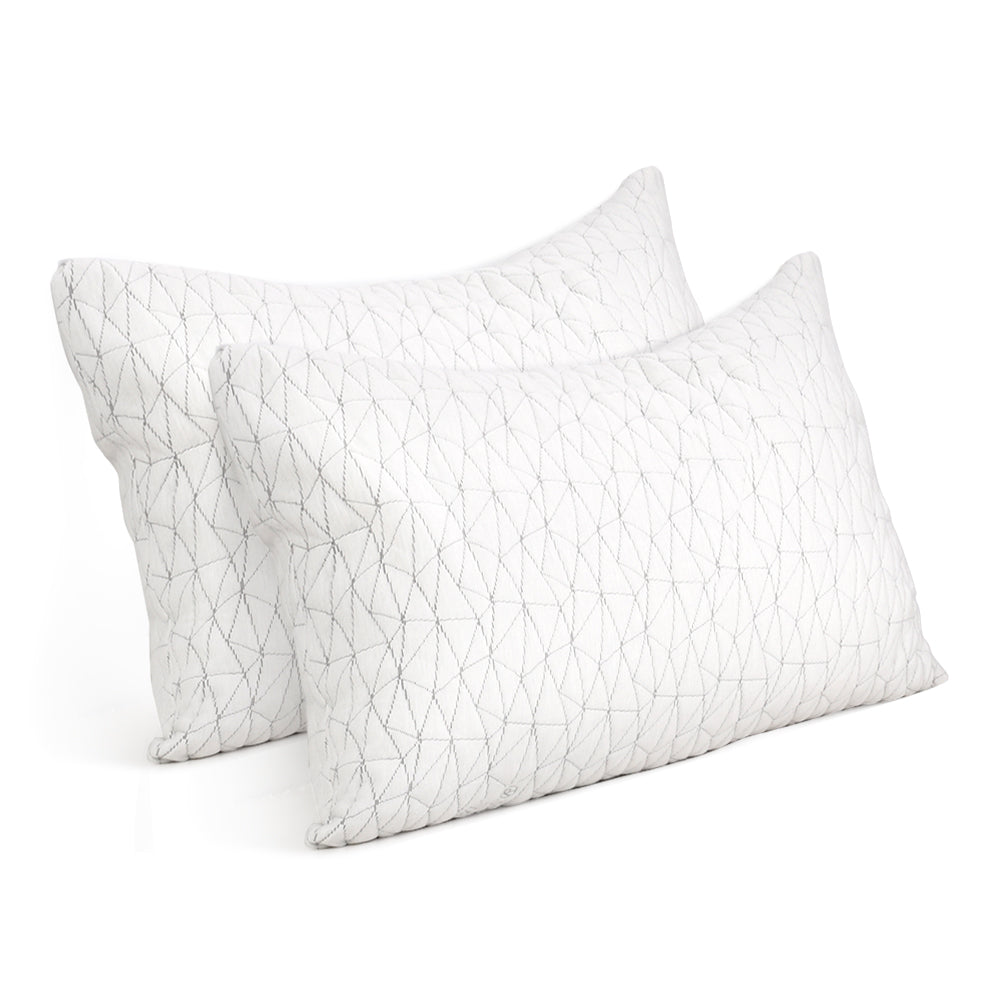 Giselle Bedding Memory Foam Pillow King Size Twin Pack Chez Guru