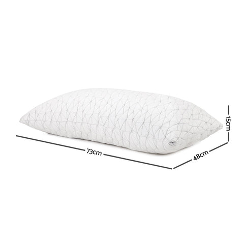 Giselle Bedding Memory Foam Pillow Single Size Twin Pack Chez Guru
