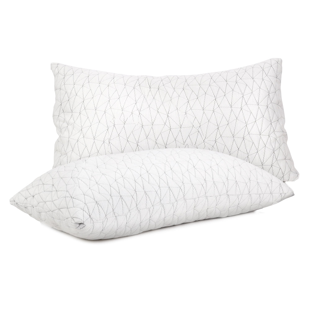 Giselle Bedding Memory Foam Pillow Single Size Twin Pack Chez Guru
