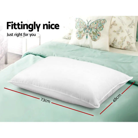 Giselle Bedding 4 Pack Bed Pillow Family Hotel 48X73CM Chez Guru