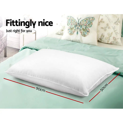Giselle Bedding 4 Pack Bed Pillow Family Hotel 50X90CM Chez Guru