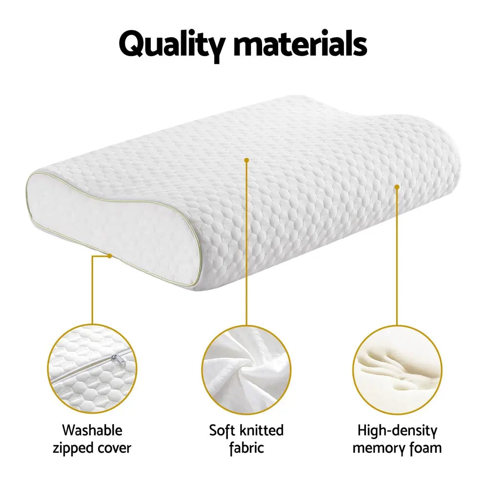 Giselle Memory Foam Pillow Contour Neck Chez Guru