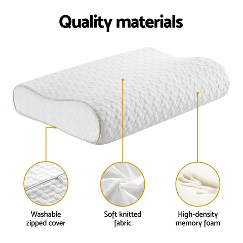 Giselle Memory Foam Pillow Contour Neck Chez Guru