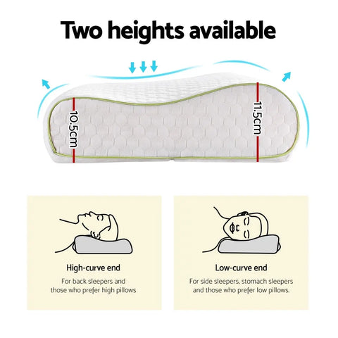 Giselle Memory Foam Pillow Contour Neck Chez Guru