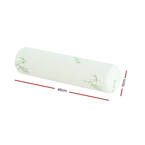 Giselle Bedding Memory Foam Neck Roll Pillow Bamboo Cover Chez Guru