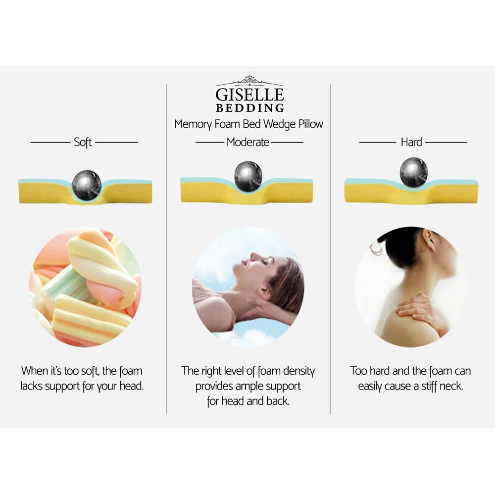 Giselle Bedding Wedge Pillow Bamboo Cover Twin Pack Chez Guru