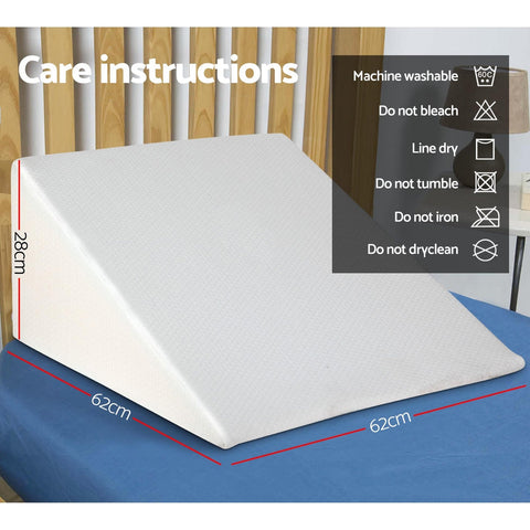 Giselle Bedding Wedge Pillow White Twin Pack Chez Guru