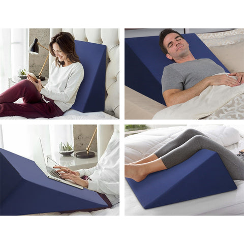 Giselle Bedding Wedge Pillow Blue Twin Pack Chez Guru