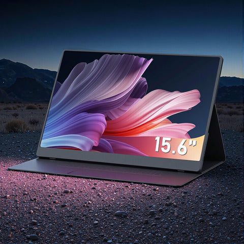 Devanti 15.6 Inch Portable Monitor FHD 1080P IPS USB-C HDMI Gaming Laptop Screen
