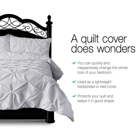 Giselle Bedding Quilt Cover Set Diamond Grey Super King Chez Guru