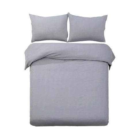Giselle Bedding Quilt Cover Set Classic Grey King Chez Guru