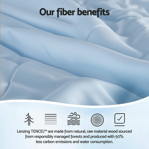 Giselle Tencel Quilt 200GSM Summer Quilts Comforter Doona Light Weight Soft Throw Blanket Double