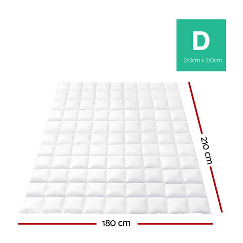 Giselle Bedding 700GSM Goose Down Feather Quilt Double Chez Guru